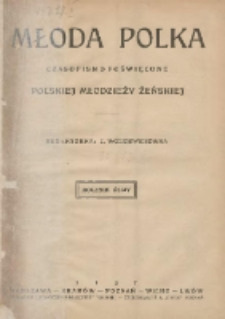 Młoda Polka : pismo poświęcone polskiej młodzieży żeńskiej 1927.01 R.8 Nr1
