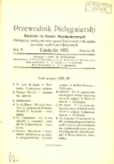 Przewodnik Pielęgniarski: dodatek do Nowin Psychiatrycznych, poświęcony pielęgniarstwu psychiatrycznemu dla użytku personelu szpitali psychiatrycznych 1933 R.5 z.4