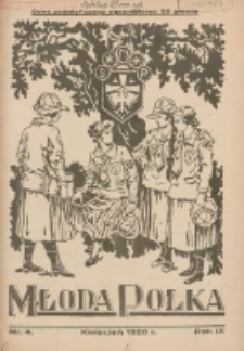 Młoda Polka : pismo poświęcone polskiej młodzieży żeńskiej 1928.04 R.9 Nr4