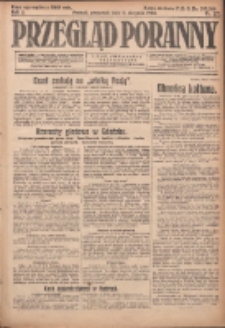 Przegląd Poranny: pismo niezależne i bezpartyjne 1923.08.09 R.3 Nr217