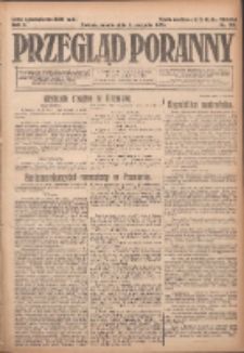Przegląd Poranny: pismo niezależne i bezpartyjne 1923.08.11 R.3 Nr219