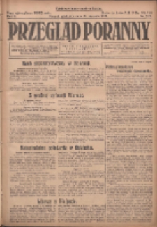 Przegląd Poranny: pismo niezależne i bezpartyjne 1923.08.19 R.3 Nr227