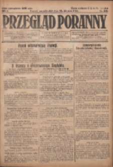 Przegląd Poranny: pismo niezależne i bezpartyjne 1923.08.20 R.3 Nr228