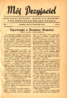 M&oacute;j Przyjaciel : bezpłatny dodatek "Polski Zachodniej" pod redakcją wujka Czesia 1945.09.16 R.1 Nr2