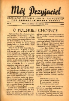 M&oacute;j Przyjaciel : bezpłatny dodatek "Polski Zachodniej" pod redakcją wujka Czesia 1945.12.09 R.1 Nr14