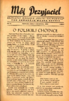 Mój Przyjaciel : bezpłatny dodatek "Polski Zachodniej" pod redakcją wujka Czesia 1945.12.09 R.1 Nr14