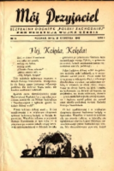 Mój Przyjaciel : bezpłatny dodatek "Polski Zachodniej" pod redakcją wujka Czesia 1945.12.25 R.1 Nr16