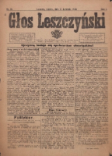 Głos Leszczyński 1920.04.13 R.1 Nr35