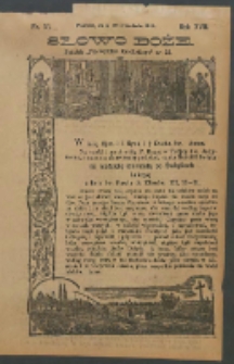 Słowo Boże: dodatek do Przewodnika Katolickiego R.17. 1914 Nr.38