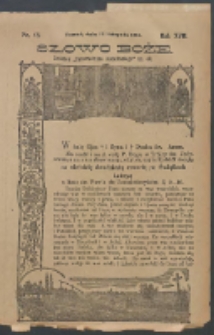 Słowo Boże: dodatek do Przewodnika Katolickiego R.19. 1914 Nr.46