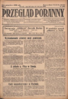 Przegląd Poranny: pismo niezależne i bezpartyjne 1923.08.30 R.3 Nr238