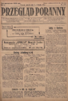 Przegląd Poranny: pismo niezależne i bezpartyjne 1923.08.31 R.3 Nr239