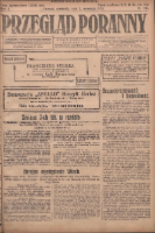 Przegląd Poranny: pismo niezależne i bezpartyjne 1923.09.02 R.3 Nr241