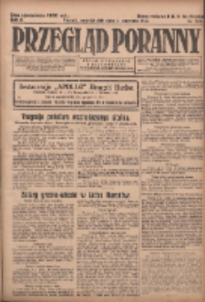 Przegląd Poranny: pismo niezależne i bezpartyjne 1923.09.03 R.3 Nr242