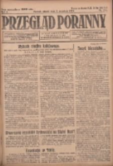 Przegląd Poranny: pismo niezależne i bezpartyjne 1923.09.07 R.3 Nr246