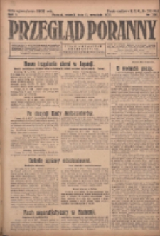 Przegląd Poranny: pismo niezależne i bezpartyjne 1923.09.11 R.3 Nr250
