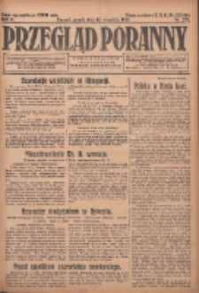 Przegląd Poranny: pismo niezależne i bezpartyjne 1923.09.14 R.3 Nr253