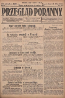 Przegląd Poranny: pismo niezależne i bezpartyjne 1923.09.16 R.3 Nr255