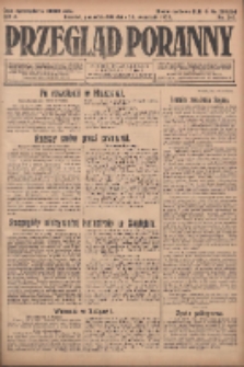 Przegląd Poranny: pismo niezależne i bezpartyjne 1923.09.24 R.3 Nr263