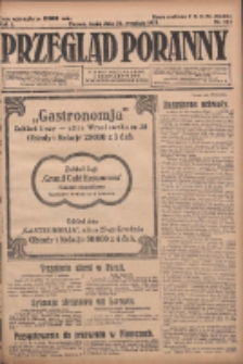 Przegląd Poranny: pismo niezależne i bezpartyjne 1923.09.26 R.3 Nr265