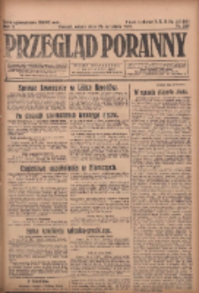 Przegląd Poranny: pismo niezależne i bezpartyjne 1923.09.29 R.3 Nr268
