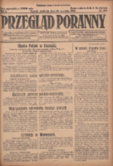 Przegląd Poranny: pismo niezależne i bezpartyjne 1923.09.30 R.3 Nr269