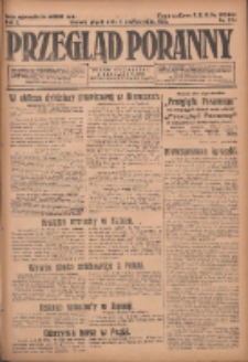 Przegląd Poranny: pismo niezależne i bezpartyjne 1923.10.05 R.3 Nr274