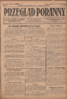 Przegląd Poranny: pismo niezależne i bezpartyjne 1923.10.08 R.3 Nr277