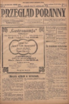 Przegląd Poranny: pismo niezależne i bezpartyjne 1923.10.14 R.3 Nr283