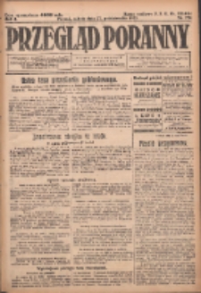 Przegląd Poranny: pismo niezależne i bezpartyjne 1923.10.27 R.3 Nr296