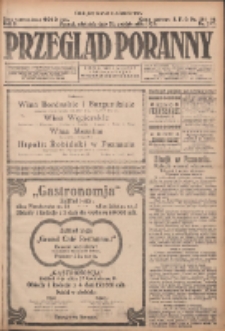 Przegląd Poranny: pismo niezależne i bezpartyjne 1923.10.28 R.3 Nr297