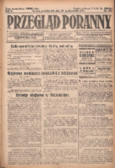 Przegląd Poranny: pismo niezależne i bezpartyjne 1923.10.29 R.3 Nr298
