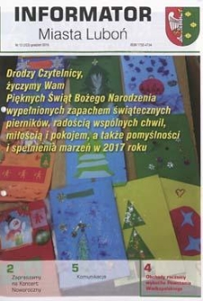 Informator Miasta Luboń 2016.12 Nr12(203)