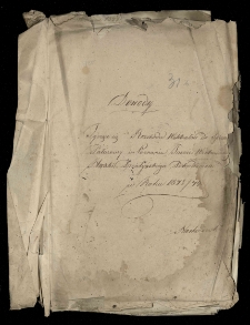 Dowody Tyczące się Rozchodu Wiktuałów do Spiżarni Pałacowej w Poznaniu [...] Działyńskiego [...] w roku 1848/49