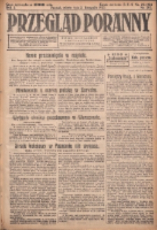 Przegląd Poranny: pismo niezależne i bezpartyjne 1923.11.03 R.3 Nr303