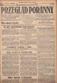 Przegląd Poranny: pismo niezależne i bezpartyjne 1923.11.04 R.3 Nr304