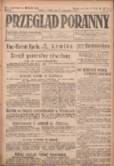 Przegląd Poranny: pismo niezależne i bezpartyjne 1923.11.07 R.3 Nr307