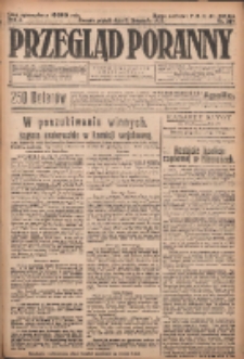 Przegląd Poranny: pismo niezależne i bezpartyjne 1923.11.09 R.3 Nr309