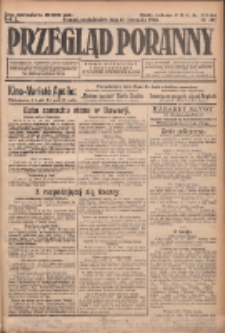 Przegląd Poranny: pismo niezależne i bezpartyjne 1923.11.12 R.3 Nr312
