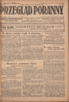 Przegląd Poranny: pismo niezależne i bezpartyjne 1923.11.21 R.3 Nr321