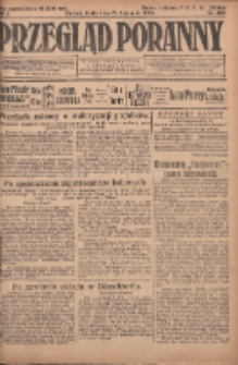 Przegląd Poranny: pismo niezależne i bezpartyjne 1923.11.28 R.3 Nr328