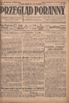 Przegląd Poranny: pismo niezależne i bezpartyjne 1923.11.30 R.3 Nr330