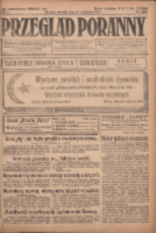 Przegląd Poranny: pismo niezależne i bezpartyjne 1923.12.04 R.3 Nr334