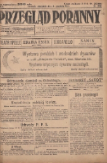 Przegląd Poranny: pismo niezależne i bezpartyjne 1923.12.06 R.3 Nr336