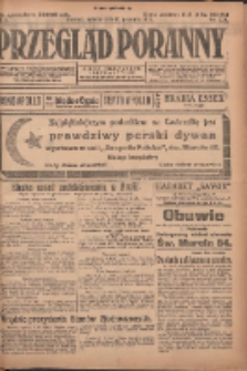 Przegląd Poranny: pismo niezależne i bezpartyjne 1923.12.08 R.3 Nr338