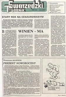 Tygodnik Swarzędzki 1992.01.09 Nr1(19)