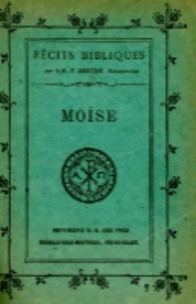 R&eacute;cits bibliques. No V: Mo&iuml;se