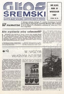 Głos Śremski 1987.09 R.4 Nr9(39)