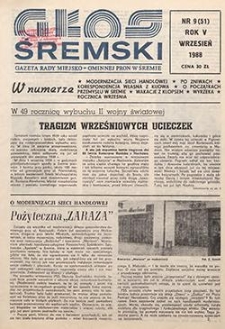 Głos Śremski 1988.09 R.5 Nr9(51)