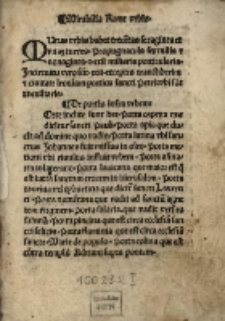 Mirabilia urbis Romae.